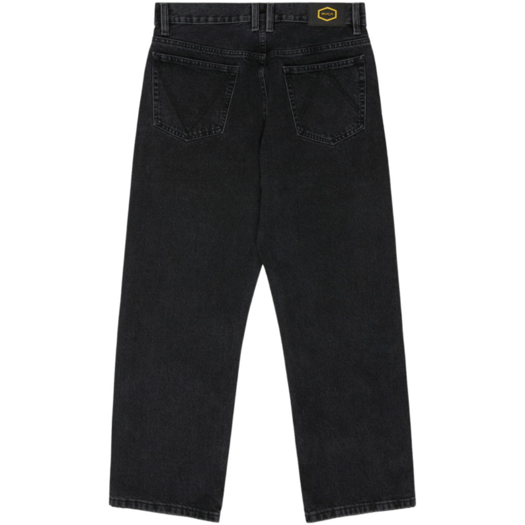 2026 RVCA Mens Americana Dayshift Denim Jeans EVYDP03004 - Washed Black